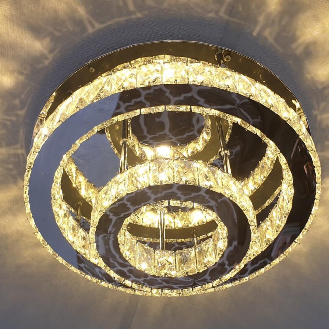 Integraal moersleutel Onderbreking Azula – Ronde Plafondlamp (50 cm) – LED-verlichting – Homestar Decoratie