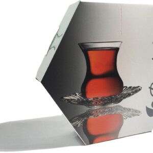 Pasabahce Aurora - Turkse Thee glazen set - 12 stuks