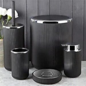 Perotti Lisbon - 5-delig Badkamer Set - Zwart