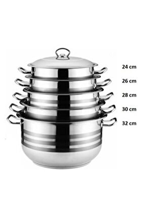 Royal Song Galaxy - 10-delig Pannenset - Zilver