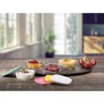 Pasabahce Pudding - Saklama Kabi/Glazen Kommetjes met Deksel - Set van 4