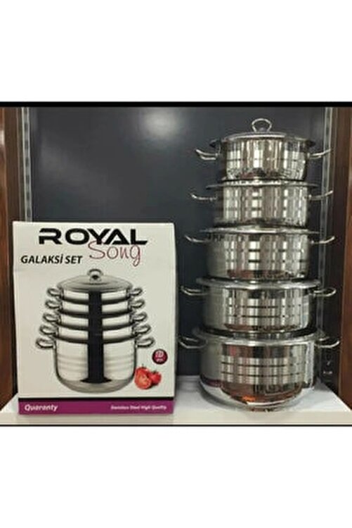 Royal Song Galaxy - 10-delig Pannenset - Zilver - Afbeelding 2