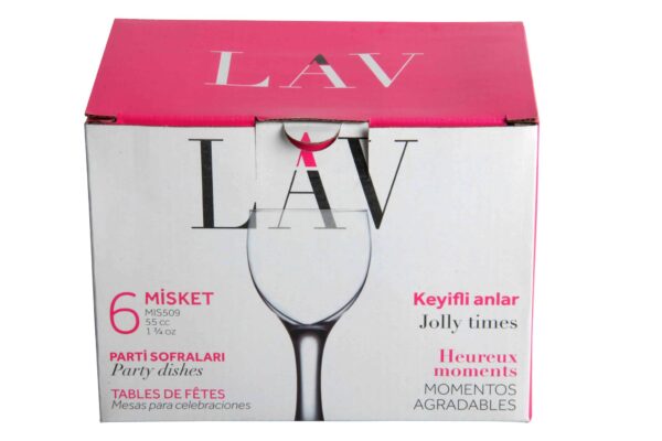 LAV Misket - Likeur Glazen - Set van 6 - Afbeelding 3