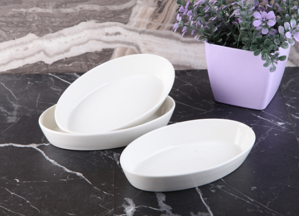 Gönul Kollektion - Porzellan Kayik Tabak Kucuk - 3er Set