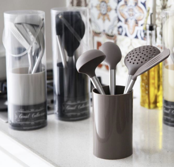 Gönul Kollektion - Silikon Kepce Seti - 4er Set - Grau