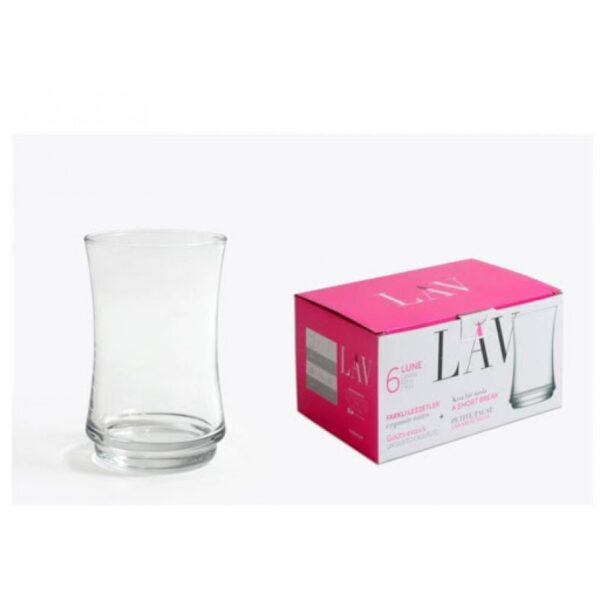 LAV Lune - Glazen Bekers - Set van 6