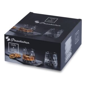 Pasabahce Leafy - Glasbecher - Cam Bardak Takimi - 4er Set - 300cc