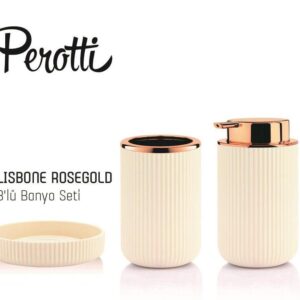 Perotti Lisbon - 3-delig Badkamer Set - Rosegold