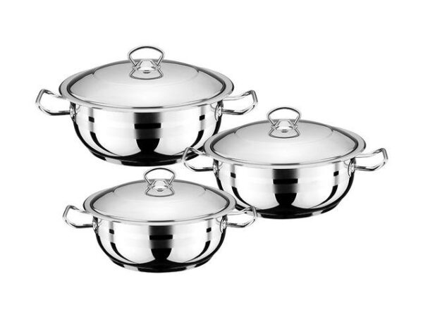 Royal Song Neptun - 6-teiliges Kochgeschirr-Set - Silber
