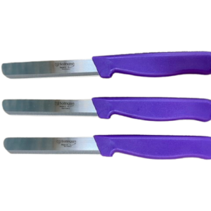 Original Solingen - Messer mit Wellenschliff - Brot-/Obstmesser - Lila - 4er-Set