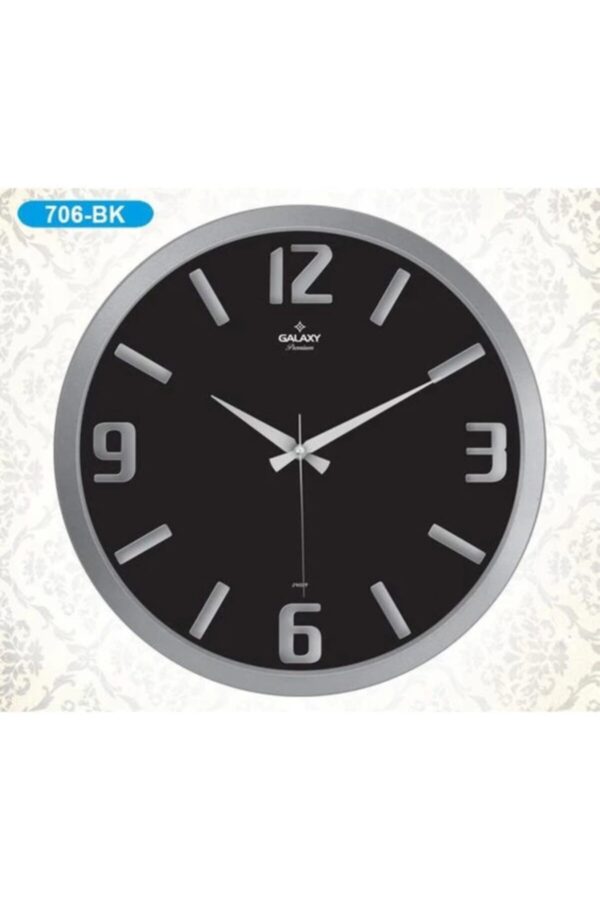 Homestar Galaxy - Runde Wanduhr - Silber