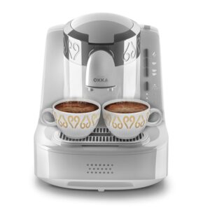 Arzum Okka - Turkse Koffie Apparaat/Turk Kahve Makinesi - Wit/Zilver