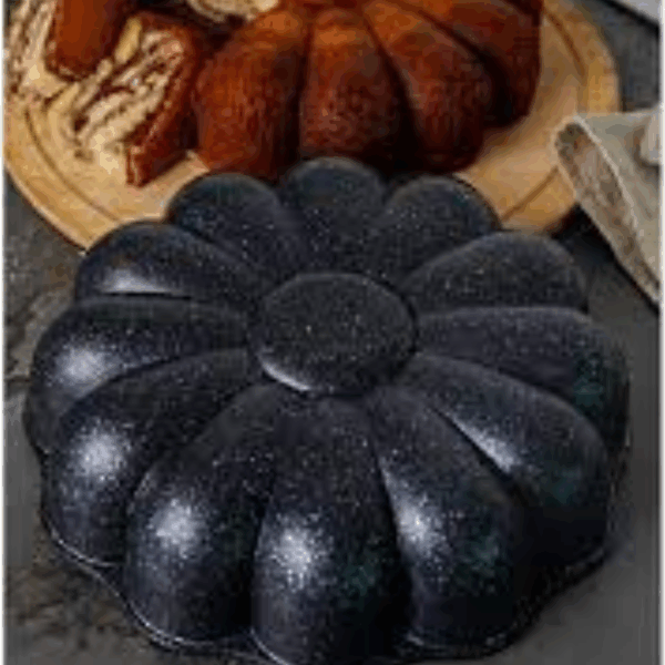 Kenloox Papatya - Runde Kuchenform - Yuvarlak Kek Kalibi - Granit - 26cm - Schwarz