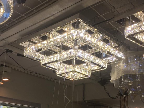 Homestar Vierkanten Plafondlamp - LED-verlichting (3 kleuren) - 60 x 60 cm