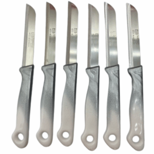 Solingen Fruitmessen - Kartelmessen - Meyve Bicagi - New Model - Set van 6 - Grijs wit