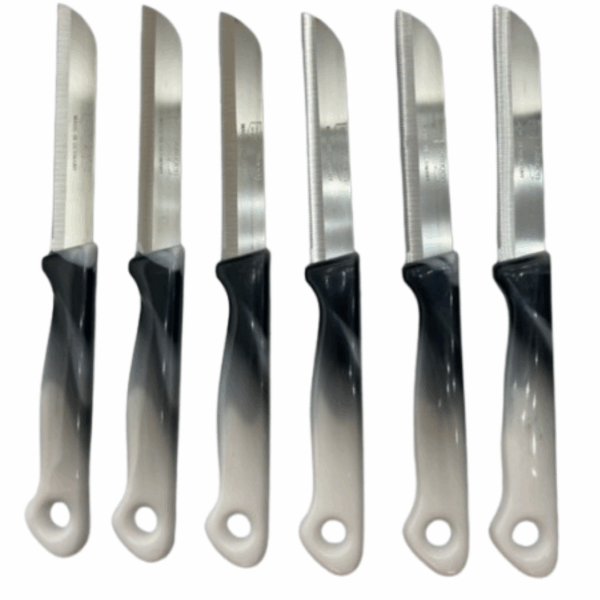 Solingen Fruitmessen - Kartelmessen - Meyve Bicagi - New Model - Set van 6 - Zwart wit
