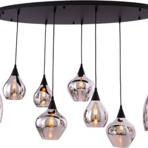 Homestar - Hanglamp Mixed Bulbs - 8-Lichts - Smokey
