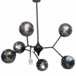 Homestar - 6 lichts - smoke - hanglamp
