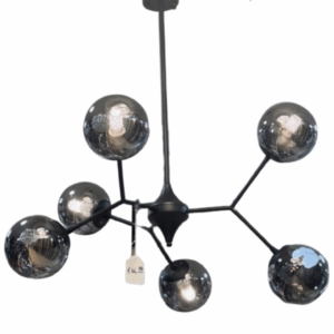 Homestar - 6 lichts - smoke - hanglamp