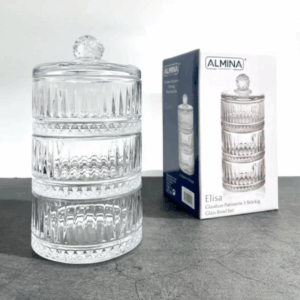 Almina Elisa - Glazen Bonbonnière - Cam Sekerlik - 3 laags