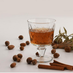 Pasabahce Leafy - Glazen Bekers op Voet (270cc) - Ayakli Cam Bardak Takimi - Set van 4