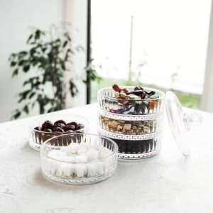 Almina Elisa - Glazen Snoep-Suikerpot - 5-laags