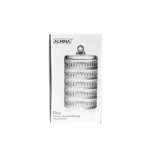 Almina Elisa - Glazen Snoep-Suikerpot - 5-laags - Afbeelding 2