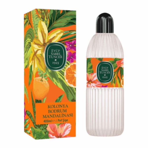 Eyüp Sabri Tuncer Kolonya Bodrum Mandalinası – 400 ml – Eau de Cologne met Mandarijngeur – Fris & Fruitig – Pet Fles