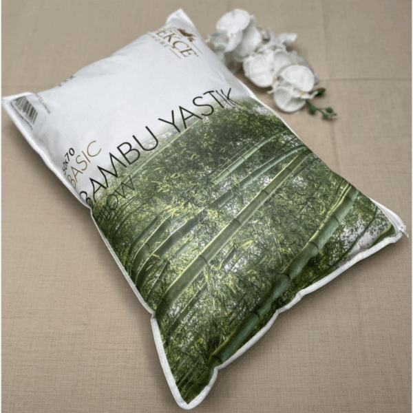 İpekçe Bamboe Hoofdkussen – Naturel Serie – 50x70 cm - Afbeelding 2