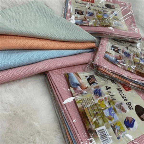 Neudorf Wonderdoek – Set van 4 Microvezeldoeken | Streeploze Schoonmaak Zonder Schoonmaakmiddel | Voor Nat en Droog Gebruik Kullanım için Uygun - Afbeelding 2