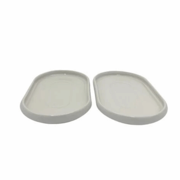 Chubby Serveerschaal Set – 2-delig – Medium 26x16 cm – Ovaal met Gebogen Rand – Stijlvol & Duurzaam – Geschikt voor Salades, Hapjes en Hoofdgerechten
