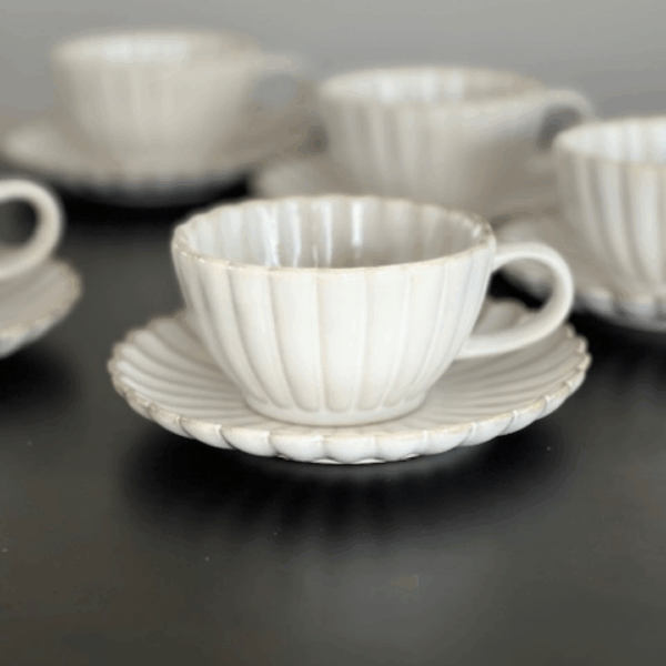 Bloomy Koffie & Theekopjes Set – 12-delig - Afbeelding 2