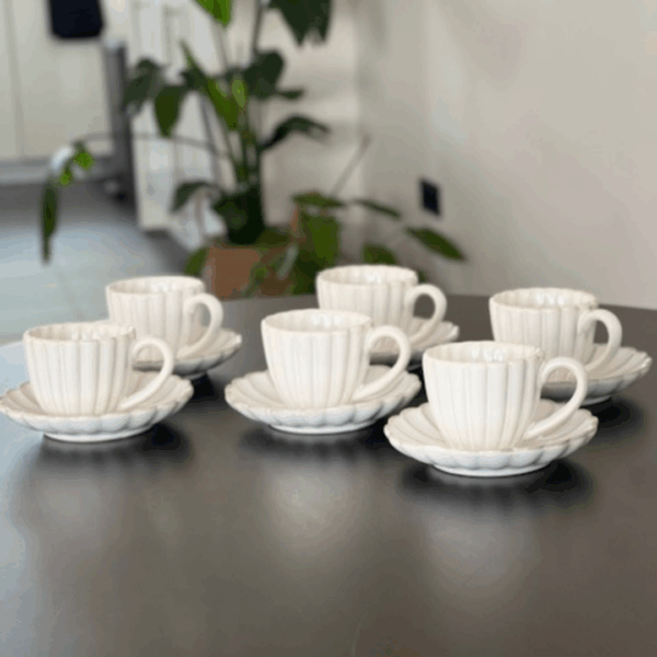Bloomy Espressokopjes Set – 12-delig