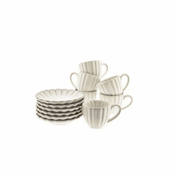 Bloomy Koffie & Theekopjes Set – 12-delig