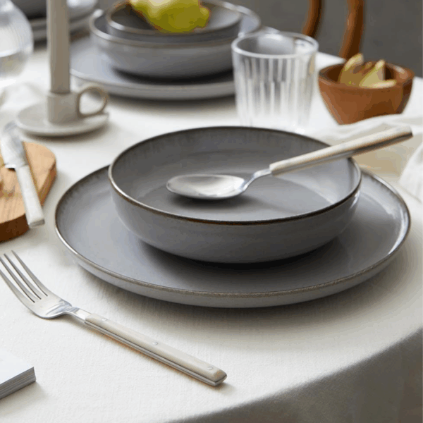 Homestar – Serviesset – 25 delig | 6-Persoons + Salade kom – Grijs - Afbeelding 3